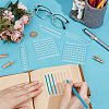 6Pcs 6 Styles Acrylic Drawing Template AJEW-BC0009-04-3