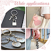 50Pcs 304 Stainless Steel Keychain Clasp Findings STAS-SC0008-13-5