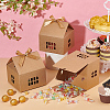 House Shape Cardboard Candy Storage Box CON-WH0084-89B-5