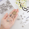 18Pcs Brass Pendant Hexagon Bead Cap Bails KK-FH0002-01-4