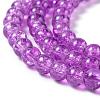20 Colors Spray Painted Crackle Glass Beads Strands CCG-X0012-01-6mm-3