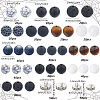DIY Round Natural Obsidian &  Agate & Lava Rock & Tiger Eye & Synthetic Howlite Jewelry Making Findings Beads Kits DIY-SC0027-48-2