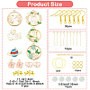 DIY Alloy Enamel Rabbit Earring Jewelry Making Kits DIY-YW0010-72-2