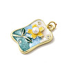 Brass Enamel Pendants KK-K302-19A-G-2