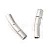 Tarnish Resistant Column 304 Stainless Steel Matte Bayonet Necklace Clasps LS-STAS-I013-4mm-A-3