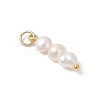 Natural Baroque Keshi Pearl Two Sides Polished Pendants PALLOY-JF04814-02-4