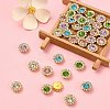 50Pcs 5 Colors Flower Sew on Rhinestone RGLA-YW0002-02-5