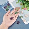 12Pcs 3 Styles Natural Gemstone Pendants FIND-FH0004-67-3