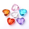 Transparent Acrylic Beads PL318Y-1