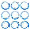12 Strands 3 Styles Gradient Color Baking Paint Glass Bead Strands DGLA-TA0001-21A-4