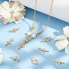 10Pcs 5 Styles Real 18K Gold Plated Brass Micro Pave Cubic Zirconia Pendants KK-PH0006-48-5