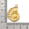 304 Stainless Steel Pave Natural White Shell Pendants STAS-C122-21C-02G-3