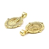 Brass with Cubic Zirconia Pendants KK-K346-13G-2