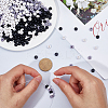 600Pcs 3 Colors Opaque Acrylic Beads MACR-SP0001-23B-3