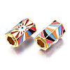 Alloy Enamel Beads PALLOY-Q441-035A-RS-3