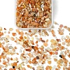 50G Natural Red Aventurine Chip Beads G-YW0001-68-1