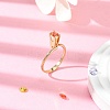 Zinc Alloy Cuff Ring Findings PALLOY-E005-01G-02-4