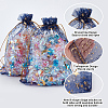 50Pcs Gold Stamping Moon & Star Organza Drawstring Gift Storage Bags OP-BBC0001-03C-03-6