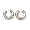 202 Stainless Steel Polishing Hoop Earrings EJEW-M106-02P-03-4