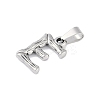 Non-Tarnish 304 Stainless Steel Pendants STAS-F235-01P-E-2