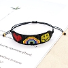 Heart & Rainbow & Smiling Face Loom Pattern MIYUKI Seed Beads Bracelets for Women BJEW-C011-44-3