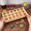 18-Hole Wood Shot Glasses Holders ODIS-WH0038-78-3