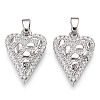 Brass Micro Pave Cubic Zirconia Pendants KK-N254-241P-1