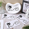 Beach Theme PVC Cartoon Self Adhesive Car Stickers FIND-WH0152-165C-4
