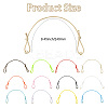 60Pcs 12 Colors Adjustable Waxed Polyester Cord Bracelet Making AJEW-CJ00011-2