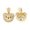 Brass Micro Pave Cubic Zirconia Pendants KK-H441-01C-G-1