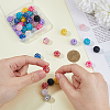 72Pcs 12 Colors Resin Rhinestone Beads RESI-DC0001-37-3