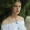8Pcs 8 Style Faux Suede & Nylon Cord Lariat Necklaces Set NJEW-FI0001-32-6