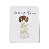 Rectangle Paper Hair Clip Display Cards CDIS-C004-03D-2