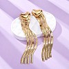 304 Stainless Steel Stud Earrings EJEW-Z098-02G-2
