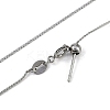 201 Stainless Steel Serpentine Chain Necklaces NJEW-H042-07P-01-2