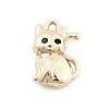 Brass Micro Pave Cubic Zirconia Pendants KK-M306-06G-06-1