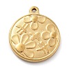 304 Stainless Steel Pendants LS-STAS-I327-07G-1