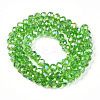 Electroplate Glass Beads Strands X-EGLA-A044-T6mm-B11-3