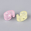 Luminous Frosted Transparent Acrylic Beads TACR-T029-21G-3