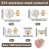 304 Stainless Steel Stud Earring Findings EJEW-SP0001-17B-2
