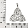 304 Stainless Steel Pendants STAS-M067-04P-3