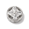 Brass Micro Pave Clear Cubic Zirconia Beads KK-G503-09P-1