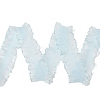 20 Yards Polyester Pleated Elastic Lace Trim SRIB-M015-01E-2