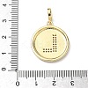 Brass Micro Pave Clear Cubic Zirconia Pendants KK-L253-17G-L-3