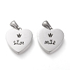 Non-Tarnish 304 Stainless Steel Pendants LS-STAS-F253-12P-1