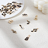24Pcs 6 Styles Music Theme Alloy Enamel Pendants ENAM-LP0001-16-1