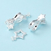 925 Sterling Silver Fold Over Clasps LS-STER-D005-10S-4