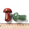 Natural & Synthetic Gemstone Carved Mushroom Statues Ornament G-P525-15-3