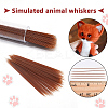 Plastic Simulated Animal Whiskers for Crafts Needle Felting DIY-WH0430-904C-04-3