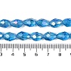 Transparent Electroplate Glass Beads Strands LS-EGLA-N013-T10mm-B17-4